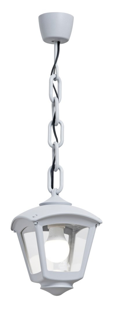 Oprawa ogrodowa wisząca SICAR/ROBY CLEAR Fumagalli E27 wys.700 mm, szer.200 mm IP55 230V biały / tworzywo sztuczne