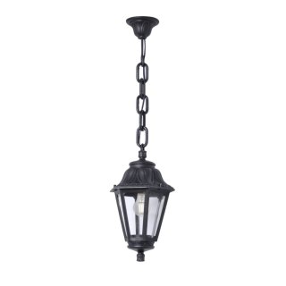 Oprawa ogrodowa wisząca Sichem/Anna CLEAR Fumagalli E27 wys.800 mm, szer.220 mm IP55 230V czarny / tworzywo sztuczne