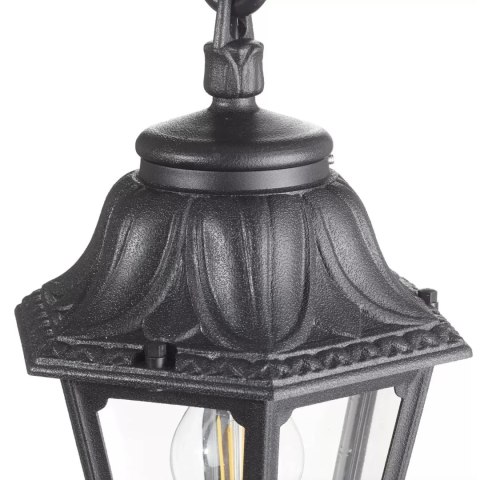 Oprawa ogrodowa wisząca Sichem/Anna CLEAR Fumagalli E27 wys.800 mm, szer.220 mm IP55 230V czarny / tworzywo sztuczne