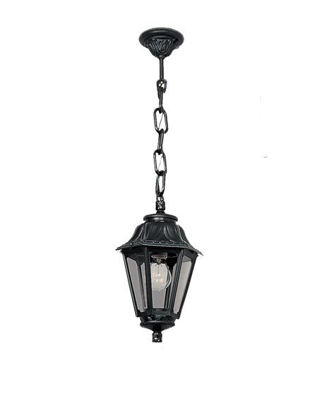 Oprawa ogrodowa wisząca Sichem/Anna CLEAR Fumagalli E27 wys.800 mm, szer.220 mm IP55 230V czarny / tworzywo sztuczne