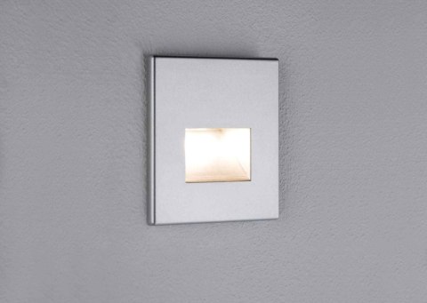 Oprawa przyschodowa EDGE LED kwadrat 1x1,2W 50lm 2700K 230V chrom matowy / tworzywo sztuczne
