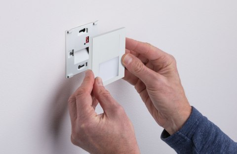 Oprawa przyschodowa TSARO LED kwadrat 1x1,W 80lm 2700K IP20 230V biały matowy / tworzywo sztuczne