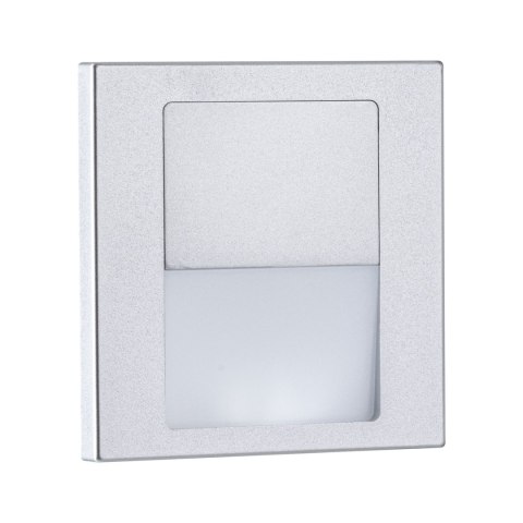 Oprawa przyschodowa TSARO LED kwadrat 1x1,W 80lm 2700K IP20 230V chrom matowy / tworzywo sztuczne
