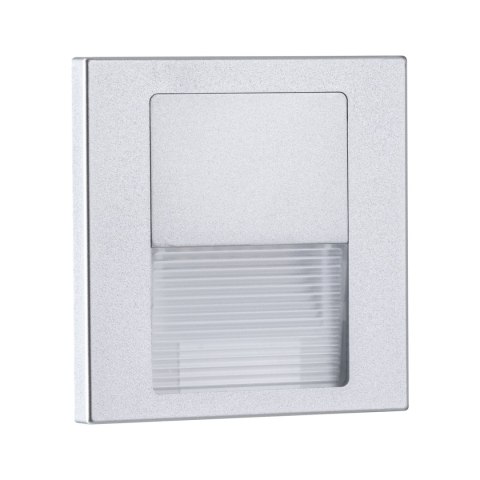 Oprawa przyschodowa TSARO LED kwadrat 1x1,W 80lm 2700K IP20 230V chrom matowy / tworzywo sztuczne