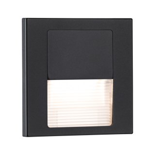 Oprawa przyschodowa TSARO LED kwadrat 1x1,W 80lm 2700K IP20 230V czarny matowy / tworzywo sztuczne
