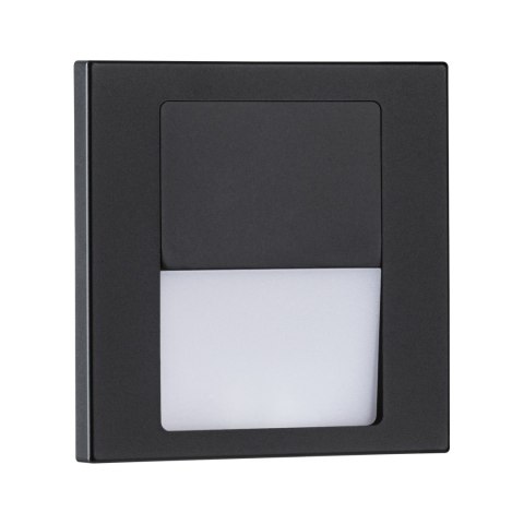 Oprawa przyschodowa TSARO LED kwadrat 1x1,W 80lm 2700K IP20 230V czarny matowy / tworzywo sztuczne
