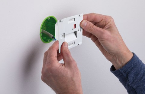Oprawa przyschodowa TSARO LED kwadrat 1x1,W 80lm 2700K IP20 230V czarny matowy / tworzywo sztuczne