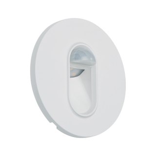 Oprawa przyschodowa WALL LED czujnik ruchu i zmierzchu okrągła 1.1W 65 lm 2700K 230V biały / tworzywo sztuczne