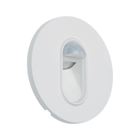 Oprawa przyschodowa WALL LED czujnik ruchu i zmierzchu okrągła 1.1W 65 lm 2700K 230V biały / tworzywo sztuczne