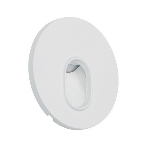Oprawa przyschodowa WALL LED okrągła 1.1W 65 lm 2700K 230V biały / tworzywo sztuczne