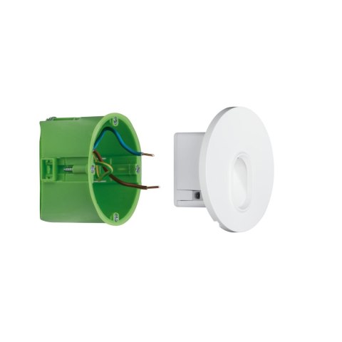 Oprawa przyschodowa WALL LED okrągła 1.1W 65 lm 2700K 230V biały / tworzywo sztuczne