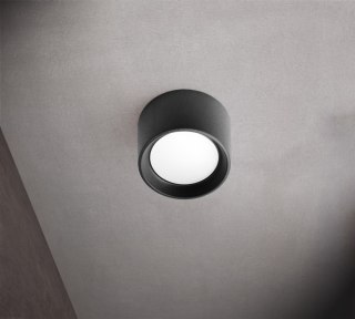 Oprawa sufitowa LIVIA 160 FROSTED Fumagalli GX53 LED CCT 10W 160 mm 3000K/4000K/6500K SET IP55 230V czarny / tworzywo sztuczne