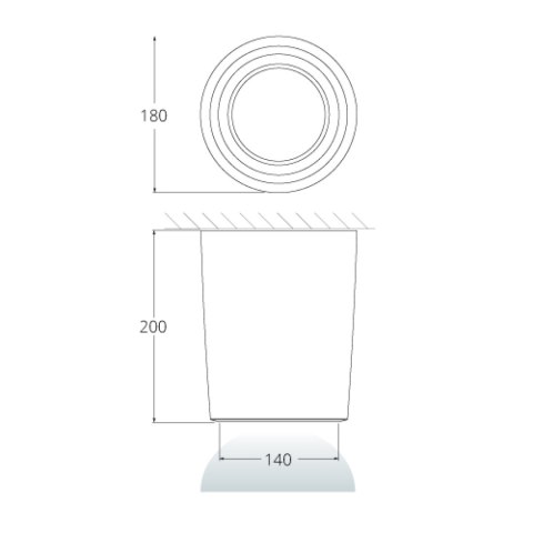 Oprawa sufitowa LIVIA 180 FROSTED Fumagalli E27 POWER LED CCT 15W 180 mm 3000K/4000K SET IP44 230V biały / tworzywo sztuczne