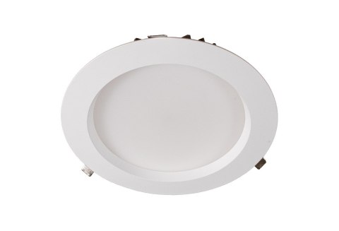Oprawa wpuszczana Downlight LED 38W 4949lm 4000K IP44 fi 275mm 230V aluminium / biały