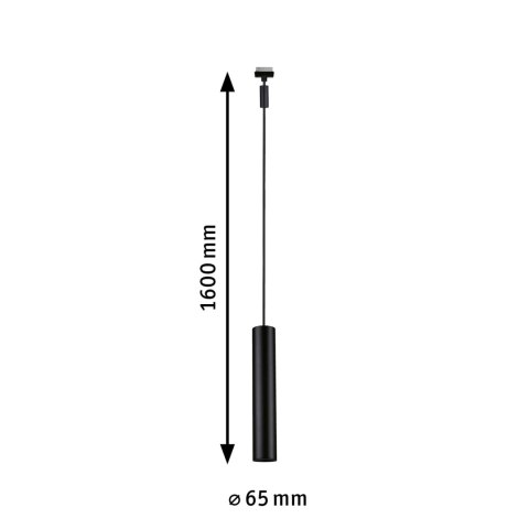 Oprawa zwieszana URail CATALEJO GU10 max.10W czarny matowy / metal
