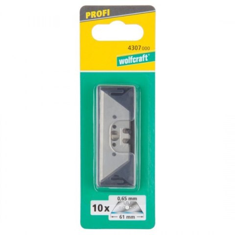 Ostrza trapezowe 61 / 0,65 mm Profi Wolfcraft [op. 10 szt.]