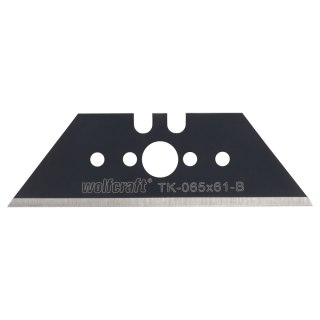 Ostrza trapezowe PRO SHARP 0,65x0,61 mm czarne, wolfcraft (5 szt.)