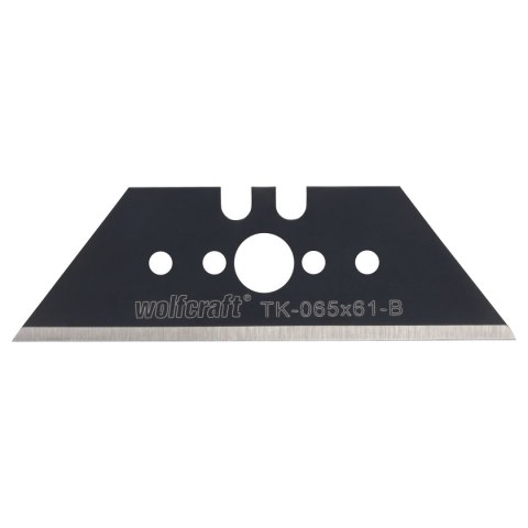 Ostrza trapezowe PRO SHARP 0,65x0,61 mm czarne, wolfcraft (5 szt.)