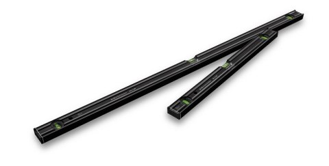 Pakiet dwóch poziomnic STABILA 80AS-2 60 cm 80AS-2 120 cm limitowanej edycji Dark Shadow