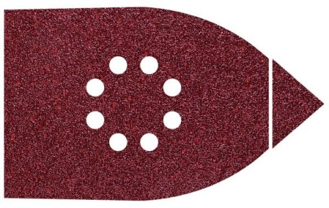 Papier szlifierski 107x142 mm Wolfcraft - gr. 60, perforowany, na rzep [6 szt.]