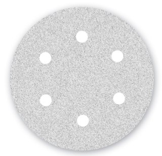 Papier ścierny Menzer WHITE fi 225 z 6 otworami K150 do szlifierek do gipsu 25 szt/opak. LHS/TBS 225 PRO