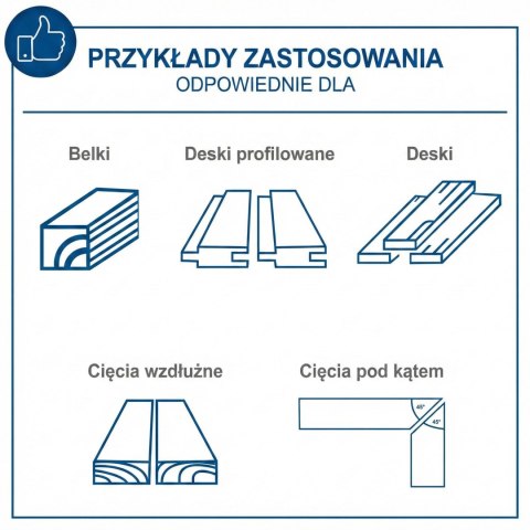 Piła stołowa 210 mm 1200W HS80 230V Scheppach