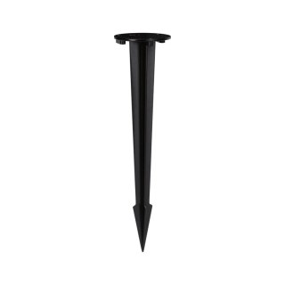 Podstawa grot / szpilka wbijana do lamp ogrodowych 40cm okrągła metalowa