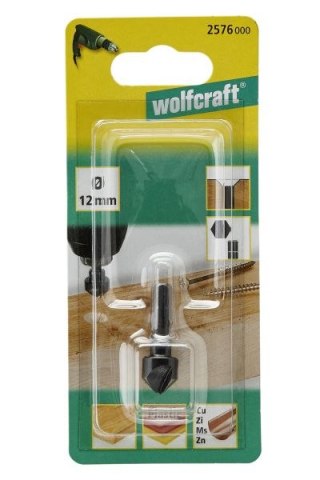 Pogłębiacz 12 mm Wolfcraft - WS, trzpień 6-kąt