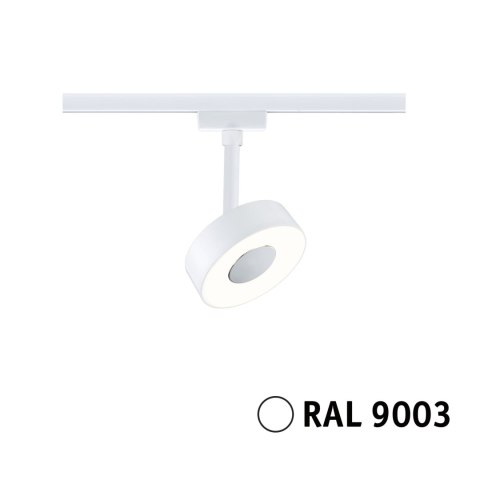 Reflektor na szynoprzewód URail CIRCLE LED 3StepDim 5W 210lm 3000K 230V biały RAL9003 / metal
