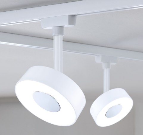 Reflektor na szynoprzewód URail CIRCLE LED 3StepDim 5W 210lm 3000K 230V biały RAL9003 / metal