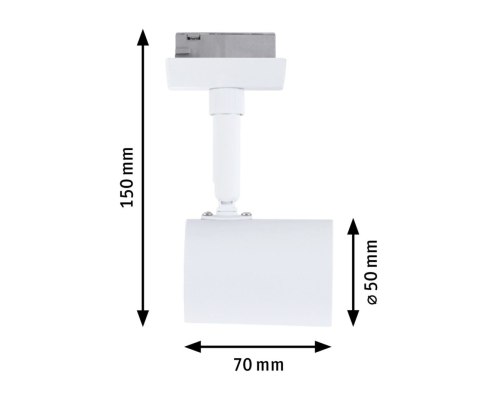 Reflektor na szynoprzewód URail Limba LED 4W 340lm 3000K 230V Biały RAL9003 / tworzywo sztuczne