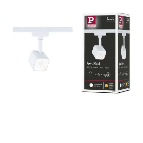 Reflektor na szynoprzewód URail Muri LED 4W 240lm 3000K 230V Biały RAL9003 / tworzywo sztuczne
