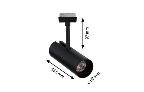 Reflektor na szynoprzewód URail THERON LED 3-STEP DIM 11W 1020lm 3000K 230V czarny matowy / tworzywo sztuczne