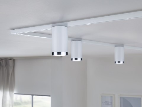 Reflektor na szynoprzewód URail TUBE DIM GU10 max.10W 230V biały RAL9003 / metal