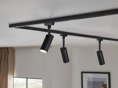 Reflektor na szynoprzewód URail TUBO LED 4.5W 166lm 3000K 230V czarny matowy/ metal