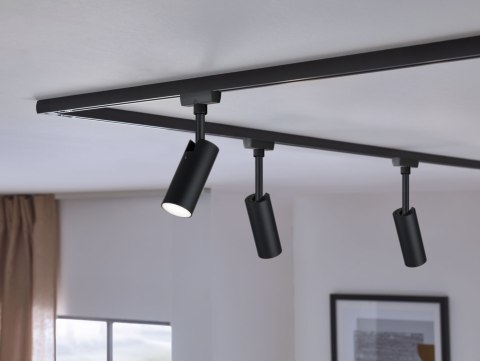 Reflektor na szynoprzewód URail TUBO LED 5W 234lm 4000K 230V czarny matowy/ metal