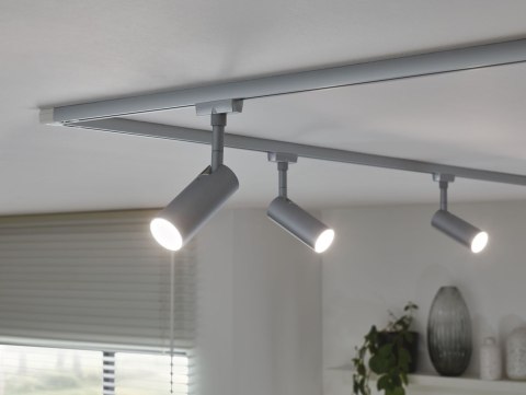 Reflektor na szynoprzewód URail TUBO LED 5W 237lm 3000K 230V chrom matowy/ metal