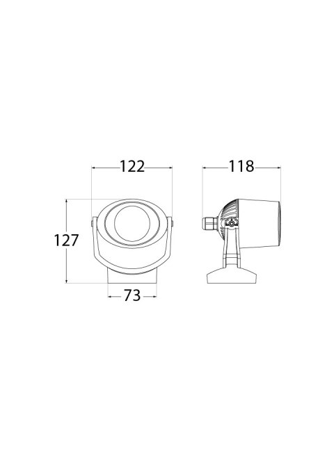 Reflektor ogrodowy MINITOMMY FROSTED Fumagalli GU10 LED CCT 4,8W 127 mm 2700K/4000K SET IP66 230V czarny / tworzywo sztuczne