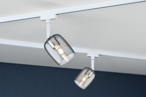 Spot Blossom URail max 1x10W G9 DIM 230V biały RAL 9003 / szkło przydymione