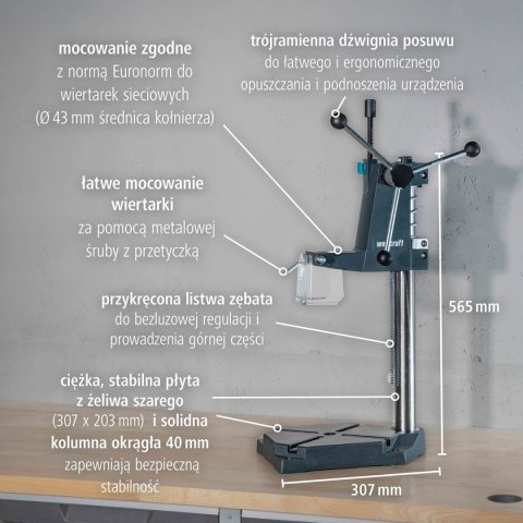Stojak wiertarski PRO Wolfcraft