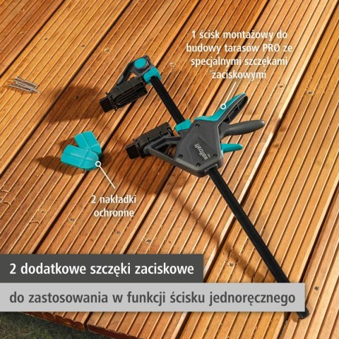Ścisk do budowy tarasów PRO Wolfcraft