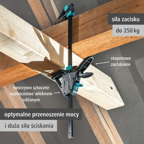 Ścisk jednoręczny 150 mm PRO MAX wolfcraft