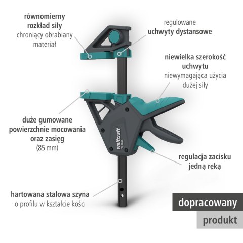 Ścisk jednoręczny PRO ERGO 300 mm wolfcraft