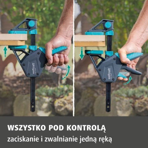 Ścisk jednoręczny PRO ERGO 700 mm wolfcraft
