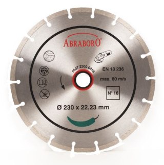 Tarcza diamentowa 125 x 22/7 ABRABORO N16, standard