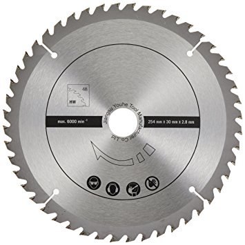 Tarcza tnąca Scheppach 2szt. fi 254 x 30/25,4 x 2,8 mm 48 zębów, fi 254 x 30/25,4 x 2,8 mm 60 zębów