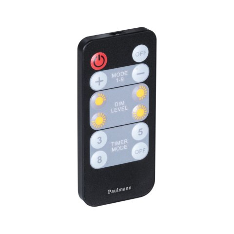 Taśma zewnętrzna LED solar 5m 3,2W DIM RGB 22lm/m czujnik zmierzchu pilot 5V IP44 czarny / tworzywo sztuczne
