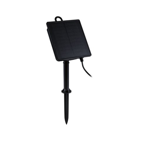 Taśma zewnętrzna LED solar 5m 3,2W DIM RGB 22lm/m czujnik zmierzchu pilot 5V IP44 czarny / tworzywo sztuczne