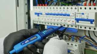 Tester napięcia 2-biegunowy PAN VOLTTESTER 400 wskaźnik LED 6-400 V AC/DC KAT III 400V bezbateryjny / przykręcane tulejki
