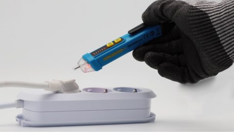 Tester napięcia bezkontaktowy PAN VOLTFINDER z 3-stopniowym wskaźnikiem LED 12-1000 V AC latarka